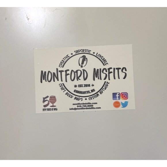 States of Brew South Carolina Craft Beer Sign Hoppy Faces, Barley Places - Picture 6 of 6